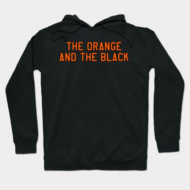 the orange and the black Hoodie by cartershart